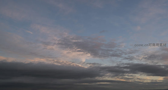 霞光万道云卷云舒天际线