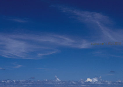 云海之上高空俯瞰的壮丽天际