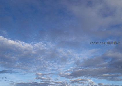 蓝天白云，晴空万里无垠