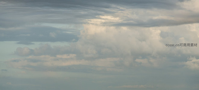 云卷云舒，天空如水墨画卷