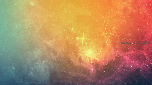 梦幻渐变星云如宇宙调色盘