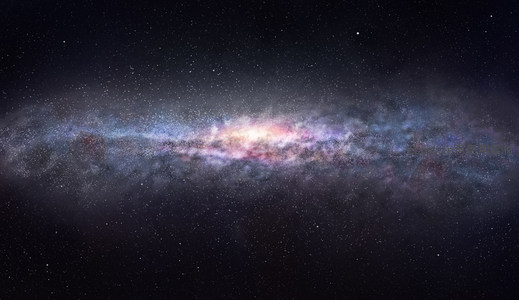 银河系壮丽全景，星云与恒星交织的宇宙画卷