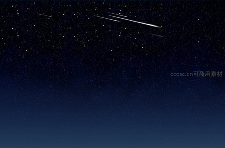 流星划破繁星点点的夜空