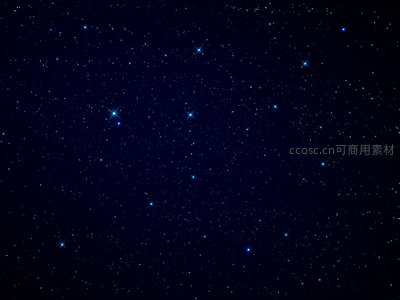 深邃夜空中的点点繁星闪烁光芒