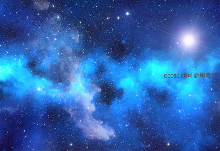 璀璨星光与蓝色星云