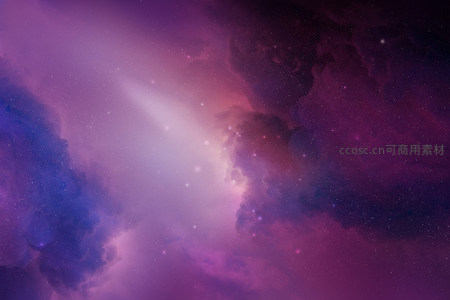 紫霞漫天星河璀璨梦幻宇宙