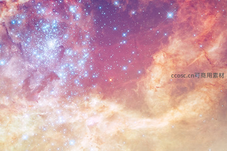 绚烂星云与闪耀星团交辉