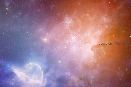 橙蓝交织的浩瀚星海