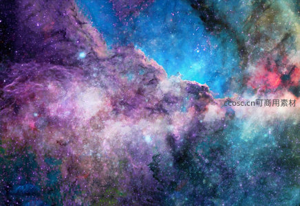 紫蓝星云的奇幻深渊