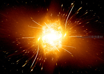 宇宙大爆炸瞬间的璀璨光芒