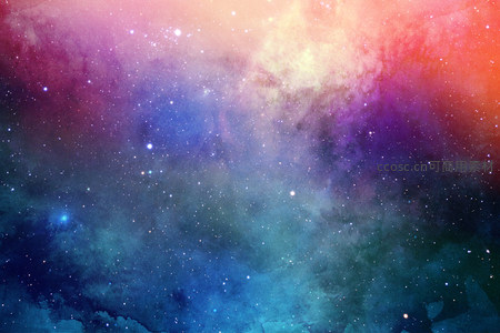 梦幻星云的绚丽色彩交响