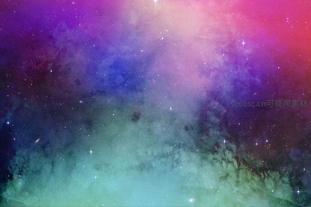 彩虹星云中闪烁的星辰