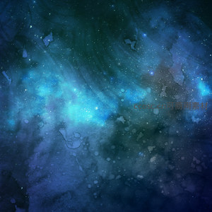 水彩风格宇宙星河梦幻缥缈