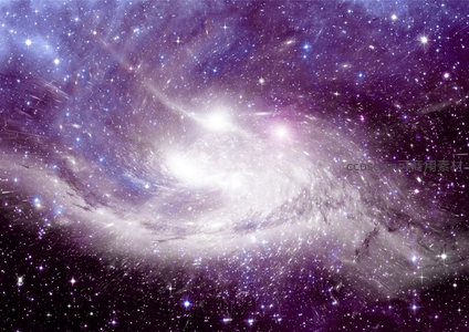 旋涡星系绽放光芒，宇宙深处的瑰丽奇观