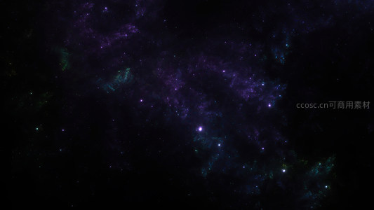 紫绿交织的神秘星云深藏宇宙奥秘