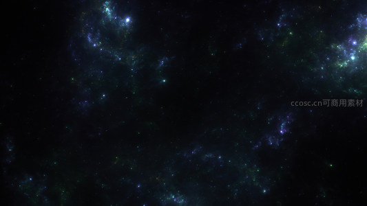 璀璨银河深处梦幻般的星云色彩