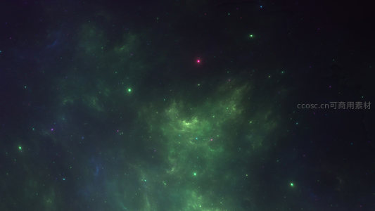 绿色星云如宇宙之肺呼吸