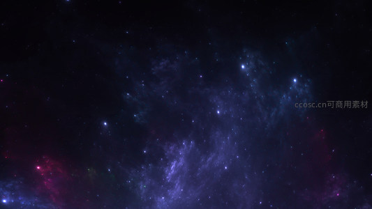 紫红星云交织宇宙画卷