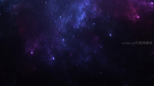 紫焰星云燃烧暗夜苍穹