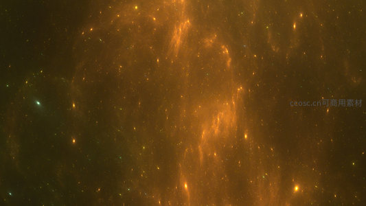橙黄星云弥漫星际尘埃之美