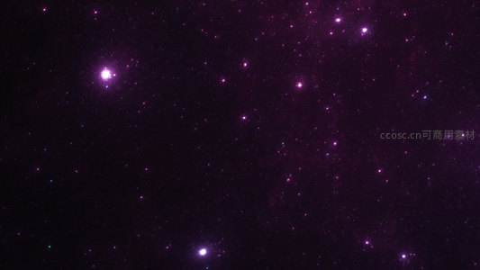 紫光点点星河静谧夜空图