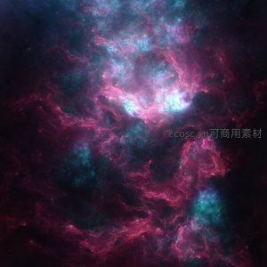 紫红星云在深空绽放绚丽光芒