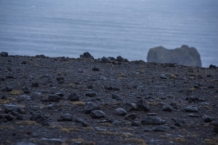 孤寂海岛上的火山岩平原