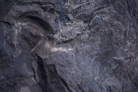 岩石断面风化纹理特写