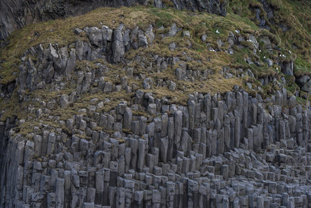 玄武岩柱状节理自然奇观