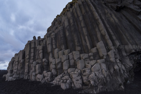 玄武岩柱状节理壮观地貌