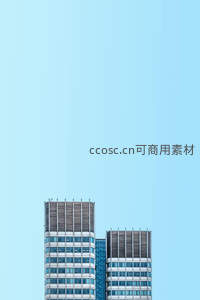 现代摩天大楼顶部极简构图