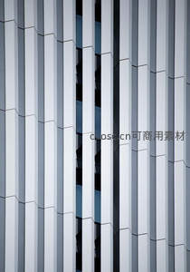 现代建筑立面几何线条，简约抽象美