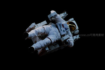 太空中的漂浮宇航员