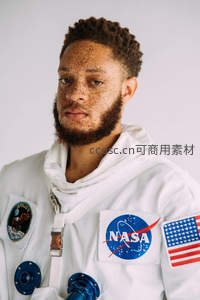 NASA宇航员时尚肖像特写