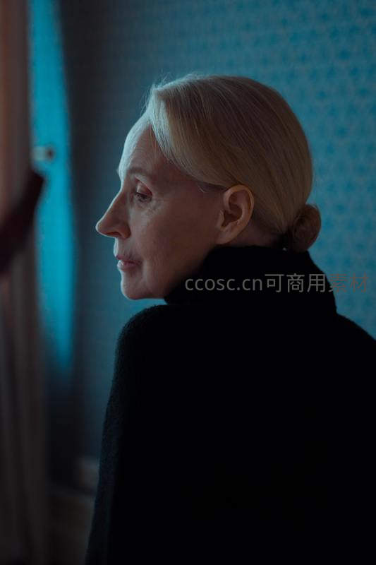 蓝调窗边的沉思