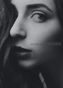 侧脸线条勾勒的优雅气质