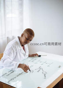 科学家专注推导公式