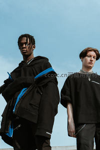 两位潮男蓝天下的酷炫造型