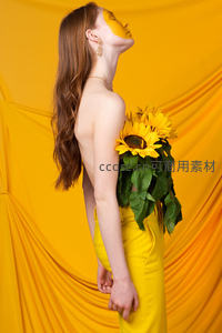 向日葵主题艺术人像