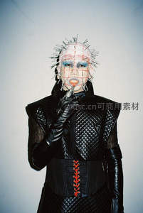 暗黑朋克风面具造型特写