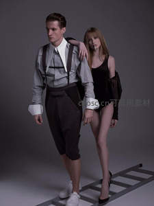 男女模特复古造型创意摄影