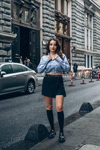 街头时尚女郎都市写真