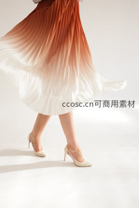 飘逸百褶裙与高跟鞋舞动