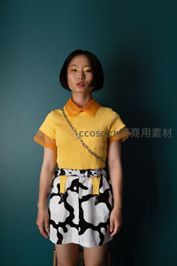 撞色潮流造型时尚大片