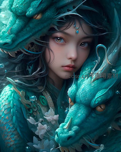 青龙守护下的东方少女