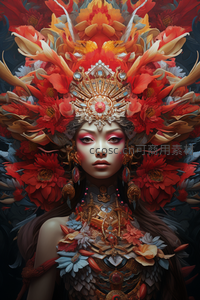 花神降临的绚烂华服