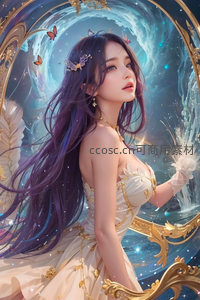 星河镜框中的梦幻仙子