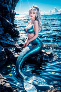阳光海岸蓝尾美人鱼休憩