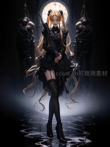 暗影教堂中的武装少女