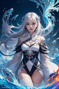 银发战姬踏浪而来，水火交融显神威